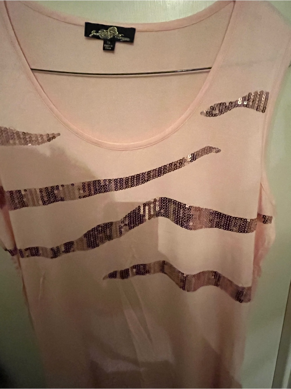 Set of 2 Joan Boyce Sequin Tank, 1x - Picture 2 of 2